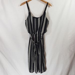 As U Wish Striped Jumpsuit Size Small